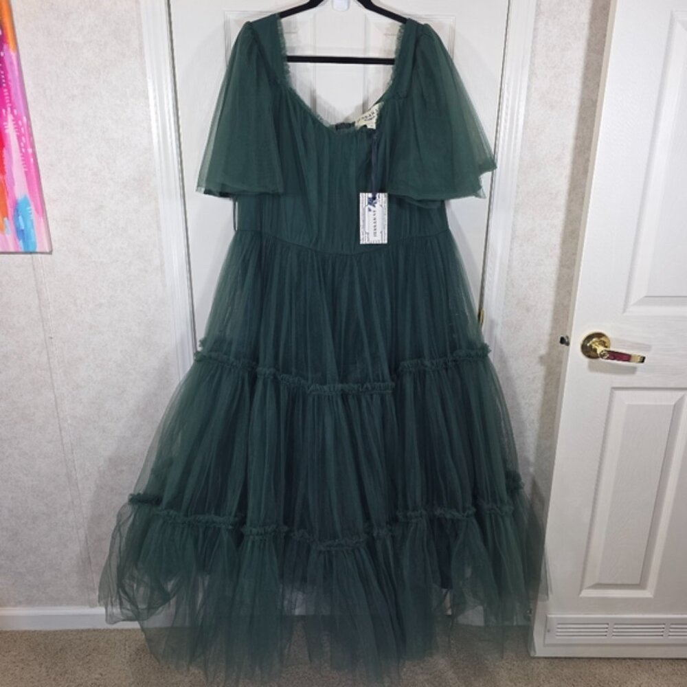 NEW AND NEVER WORN - JessaKae Ophelia Green Dress - Size 3XL - Picture 3 of 6
